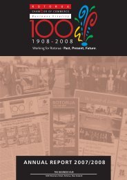 Annual Report 08.cdr - Rotorua Chamber of Commerce