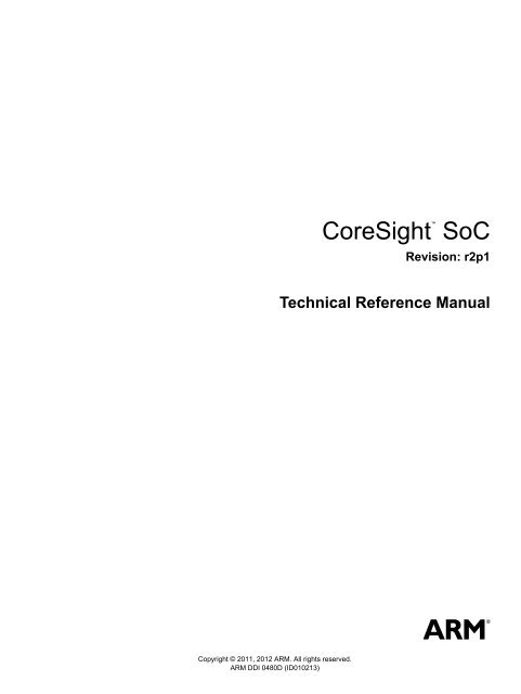 CoreSight SoC Technical Reference Manual - ARM Information Center