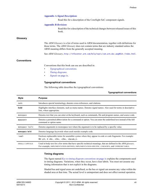 CoreSight SoC Technical Reference Manual - ARM Information Center