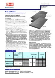 MAFUND-Platten - G+H Schallschutz