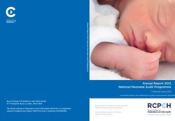 National Neonatal Audit 2012 (pub Aug 2013, pdf) - HQIP