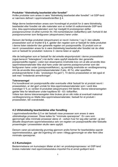 Det norske GSP-systemet - Toll og avgiftsdirektoratet