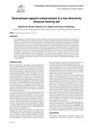 Downstream speech enhancement in a low directivity binaural ...