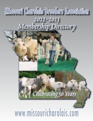 l&n charolais - Missouri Charolais Breeders Association