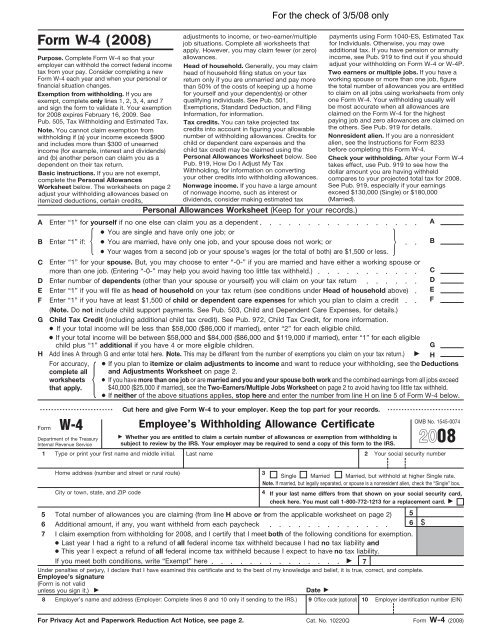 Multiple Jobs Worksheet Pub 505