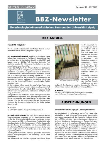 Newsletter 2/2009 - ÃƒÂœber das BBZ - UniversitÃƒÂ¤t Leipzig