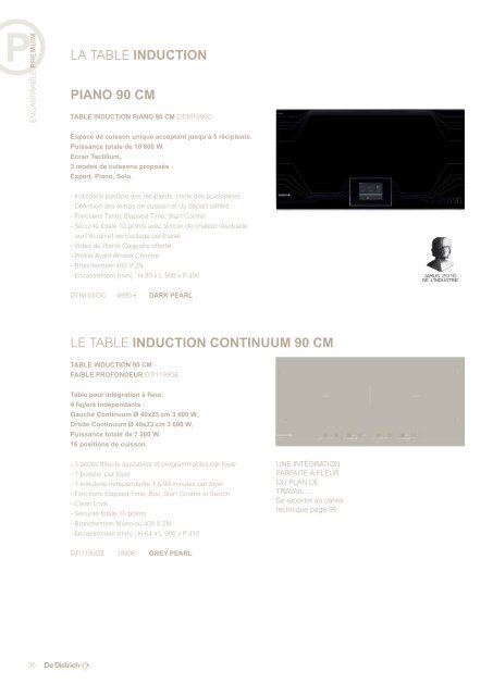 COLLECTION PREMIUM - CORIUM 2012 - De Dietrich