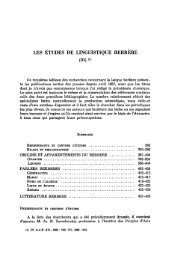 les études de linguistique berbère - Annuaire de l'Afrique du Nord