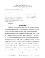 Moore v. The Weinstein Co., No. 3:09-civ-00166 - Legal News and ...