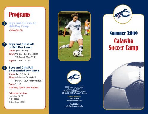 Catawba Soccer Camp