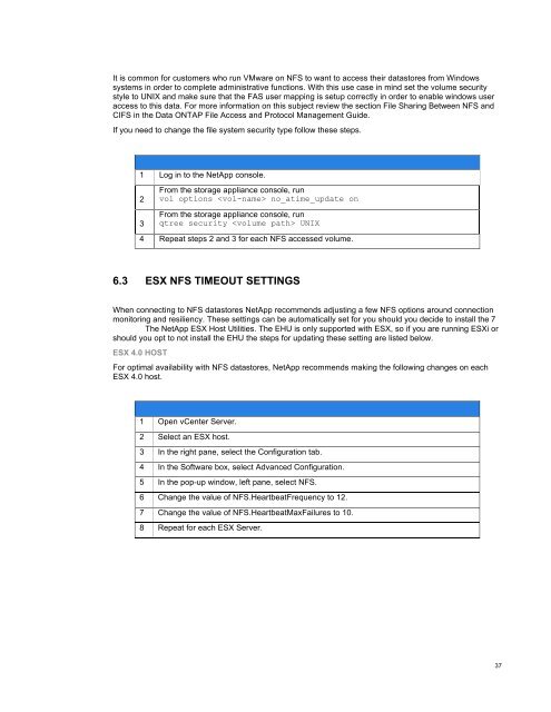 NetApp and VMware vSphere Storage Best Practices