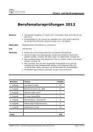 2012 M RW Aufg - Wirtschaftsschule KV Chur