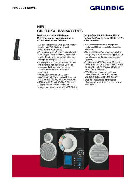 HIFI CIRFLEXX UMS 5400 DEC