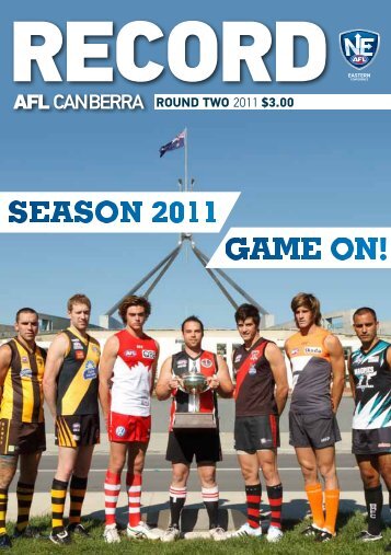 AFL CANBERRA ROUND TWO 2011 $3.00 - neafl