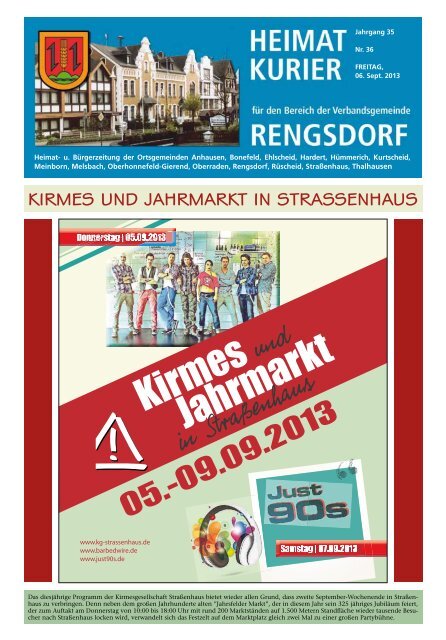 Kirmes Jahrmarkt - Verbandsgemeindeverwaltung Rengsdorf