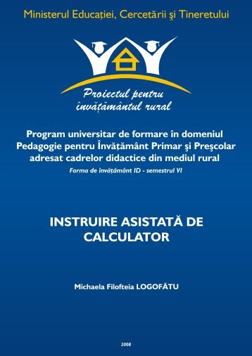 INSTRUIRE ASISTATÄ DE CALCULATOR