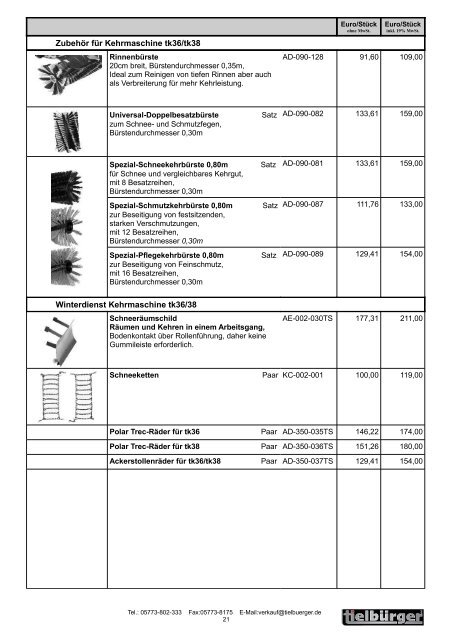 Preisliste Nr. 11 - AGRAVIS Technik Ahaus-Borken GmbH