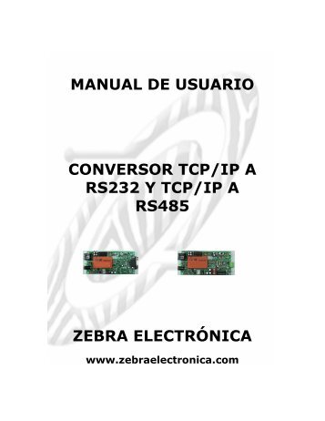 MANUAL CONVERSOR TCP v2.pdf - Zebra Electronica