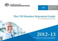 The CSS Member Statement Guide