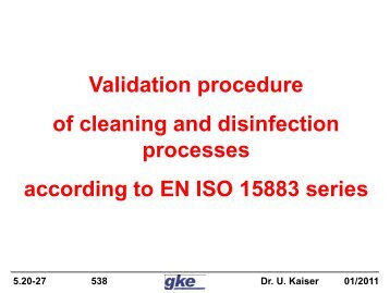 Test procedures for WDs according EN ISO 15883-1 - Sterivita.lv