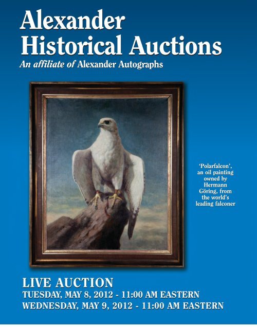 Alexander Historical Auctions Alexander ... - Alexander Autographs