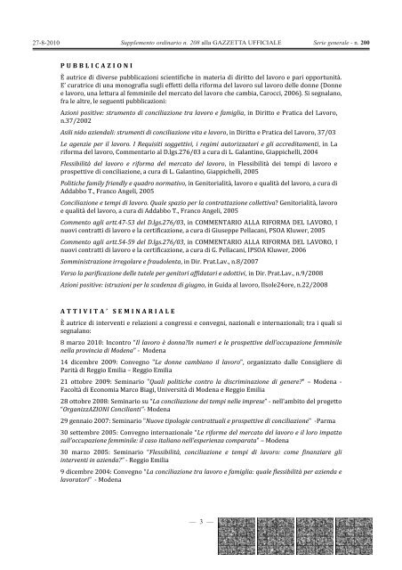 \CURRICULUM VITAE DOTT.SSA BARBARA MAIANI - Gazzette.info