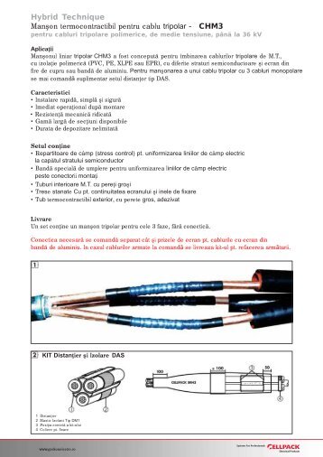 CHM3 - Manson pt cablu tripolar, 12-17-24-36kV ... - Gerkonelectro