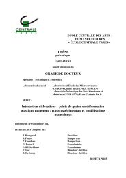 Ph.D. thesis, Ecole Centrale Paris, 2012. - Laboratoire d'Etude des ...