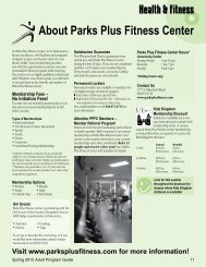 About Parks Plus Fitness Center - Wheaton Park District