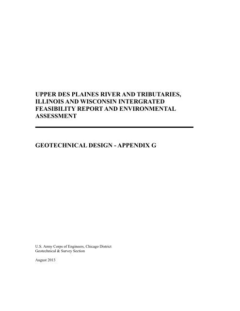 Appendix G - Geotechnical Analysis - Chicago District - U.S. Army