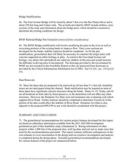 Appendix G - Geotechnical Analysis - Chicago District - U.S. Army