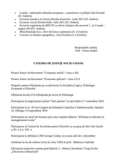 Raport de activitate.pdf - Colegiul NaÈional Bilingv "George CoÈbuc"