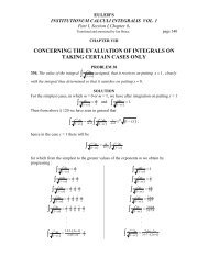 concerning the evaluation of integrals on taking certain cases only