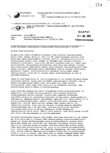 SAAPUI 3 1 -03 2003 - Jussi Halla-aho