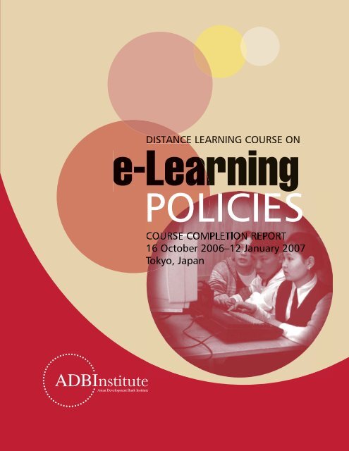 495px x 640px - e-Learning Policies Course - Asian Development Bank Institute