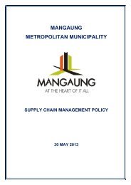 to download the PDF on the Supply Chain ... - Mangaung.co.za