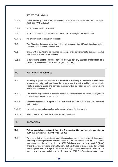 to download the PDF on the Supply Chain ... - Mangaung.co.za