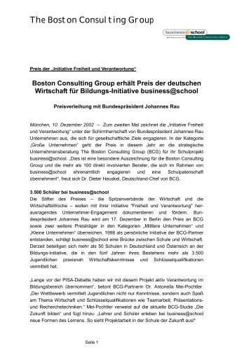 Die Pressemeldung als PDF - business@school