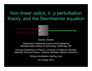 Sternheimer equation - TDDFT.org