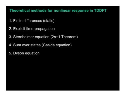 Sternheimer equation - TDDFT.org