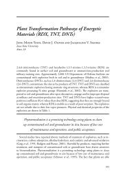 Plant Transformation Pathways of Energetic Materials (RDX, TNT ...