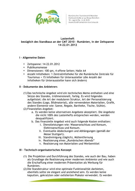 Lastenheft CMT 2012