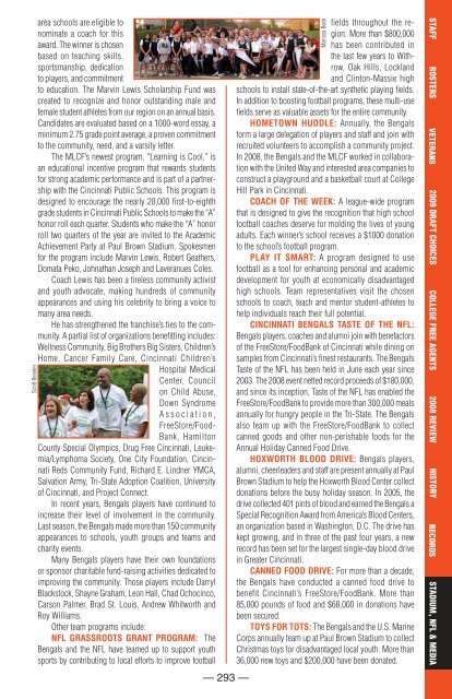 Cincinnati Bengals 2009 Media Guide.indb - Bengals Home