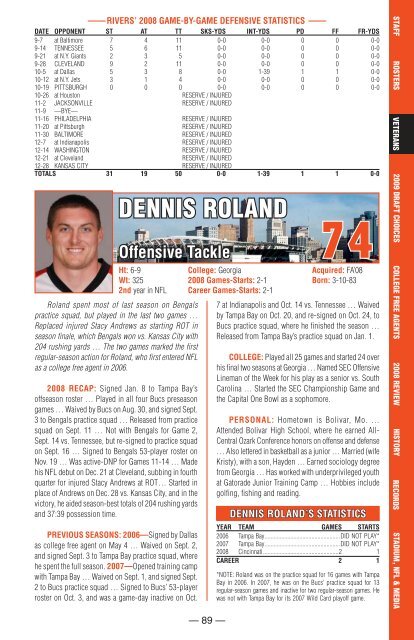 Cincinnati Bengals 2009 Media Guide.indb - Bengals Home