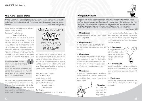 feuer und flamme - Fachstelle Ministranten