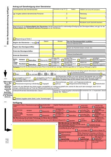 035_001 - Antrag auf Genehmigung einer Dienstreise