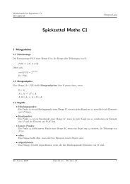 Spickzettel Mathe C1