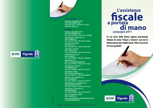 fiscale - BCC Vignole e Montagna Pistoiese