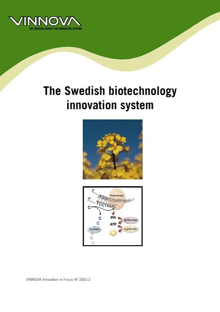 The Swedish biotechnology innovation system - Vinnova