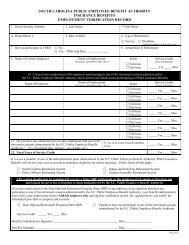 Employment Verification Record - South Carolina Public Employee ...